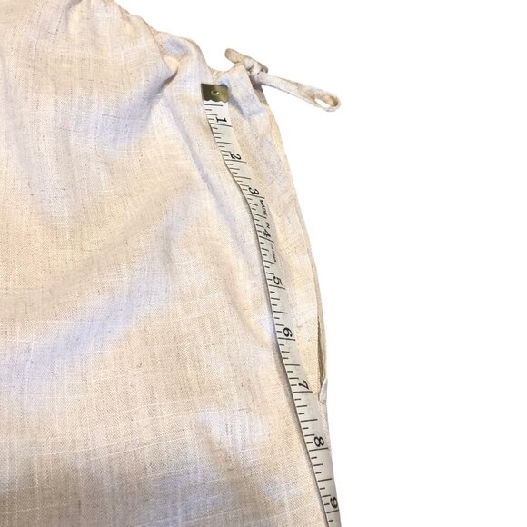 W.H.Q. Women's Lagenlook Linen Blend Oversized Tunic Top Beige Army Size Small - Picture 16 of 16